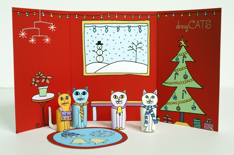 02-Made-by-Joel-Christmas-Holiday-Dressy-Cats-Kids-Craft-1