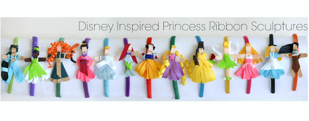 Make Disney Princesses Headbands or Hair Clips {tutorials}