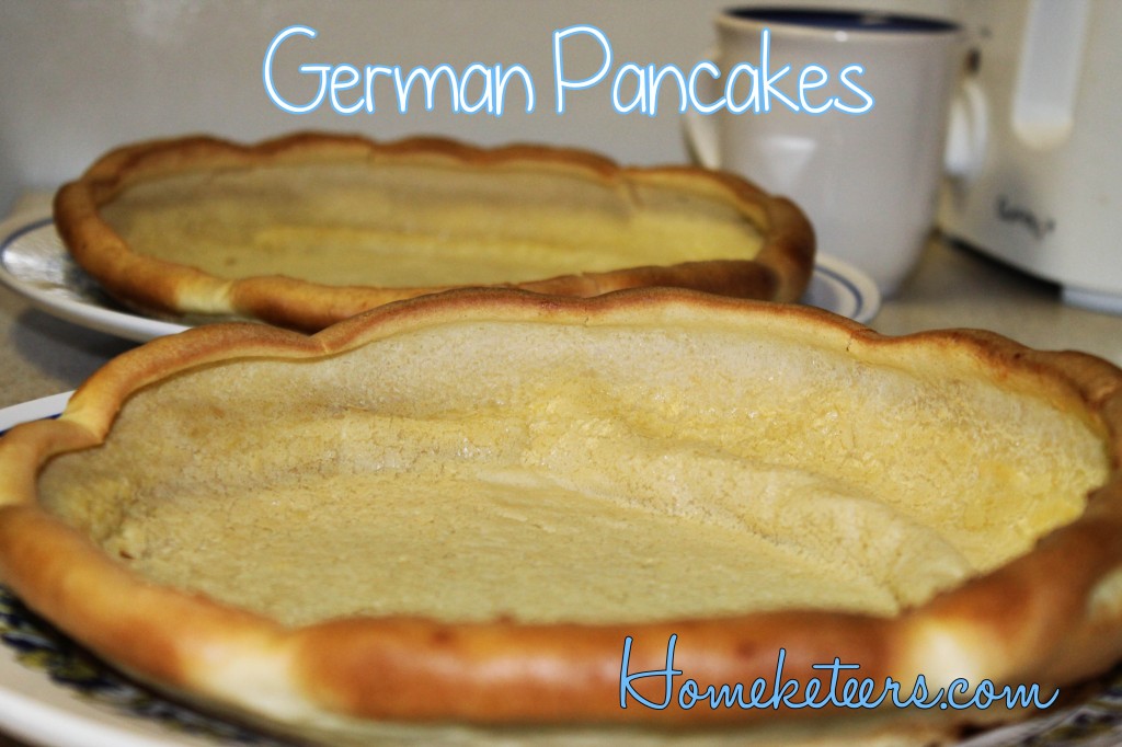 Easy German Pancake Recipe ~ Homeketeers #Breakfast #Recipe