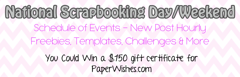 National Scrapbooking Day/Weekend Schedule