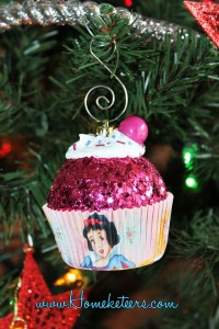 Disney Princess Cupcake Christmas Ornament - How To