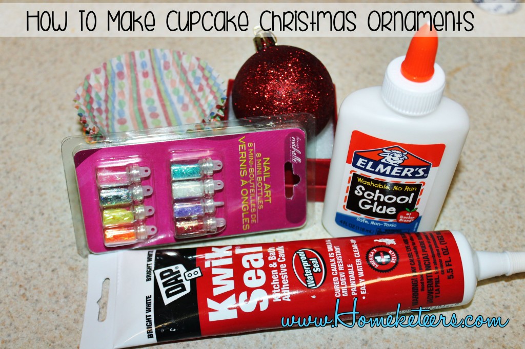 How to Make Cupcake Christmas Ornaments