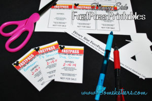 Show Your Disney Side with FastPass Printables #DisneySide