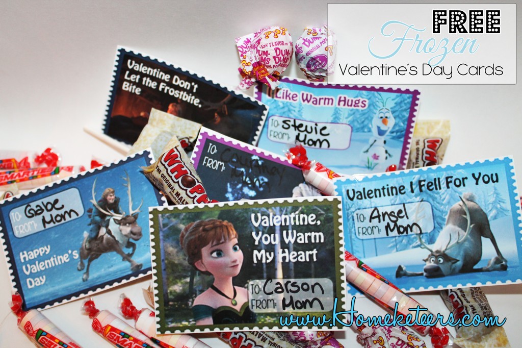 FREE Frozen Valentine's Day Cards {Printables}