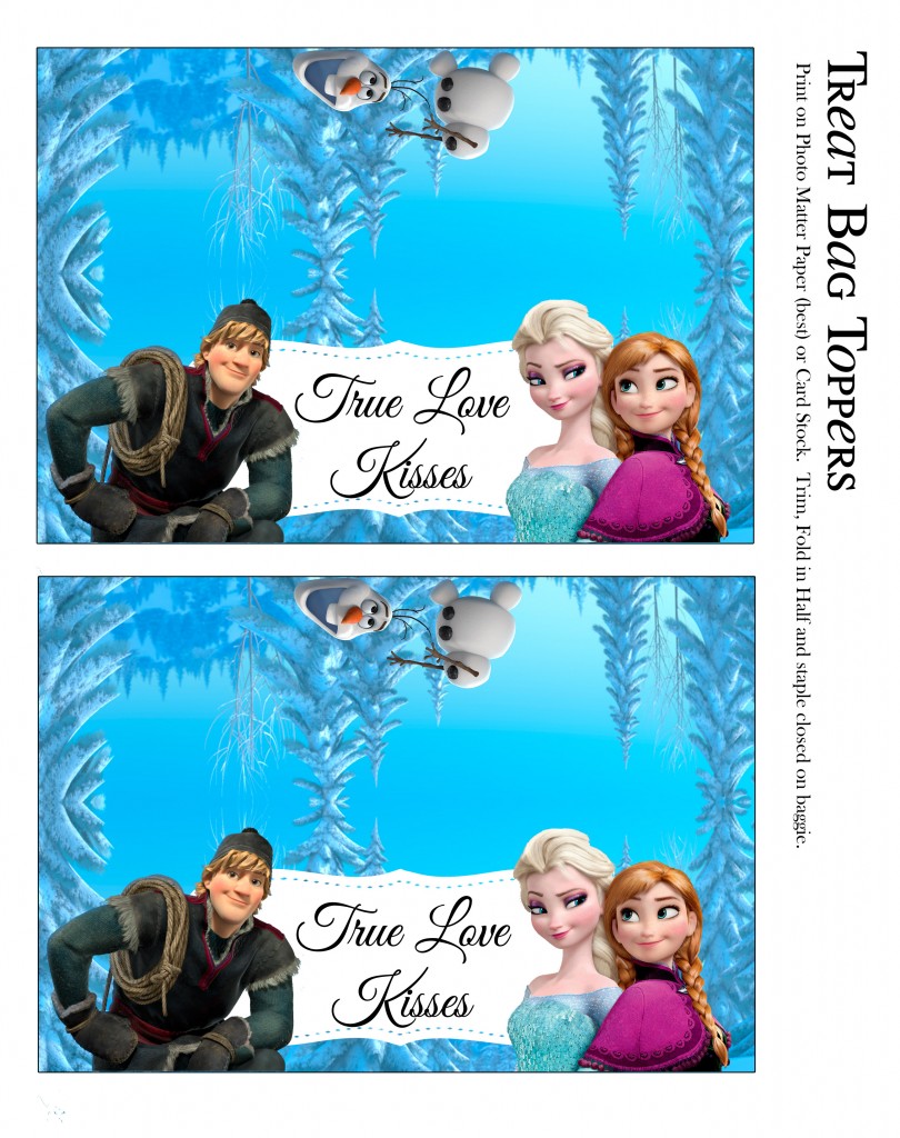 Free Frozen Valentine's Day Printables #Frozen #TreatBagToppers #Printables #Free