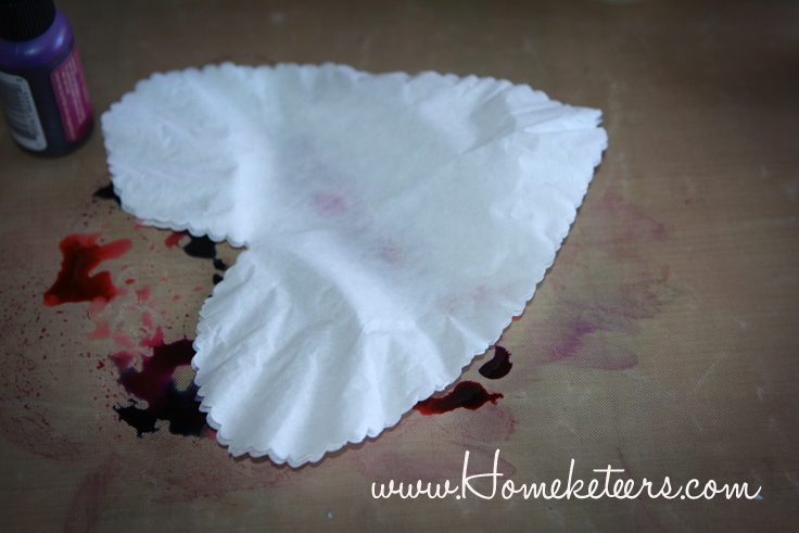 Valentine's Day Decor using Alcohol Inks - 3 Ways - Tutorial Paper Hearts