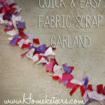 Quick and Easy Fabric Scrap Garland Valentine's Day