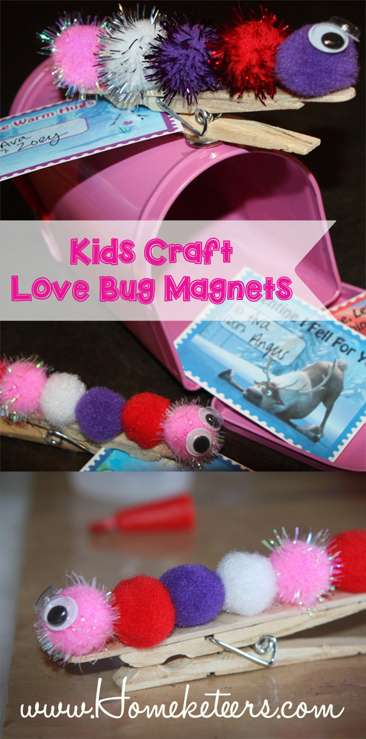Love Bug Magnets {Valentine’s Kids/Toddlers Craft}