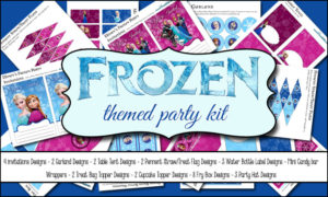 Frozen Party Printables with Four Invitation Designs and So much more!