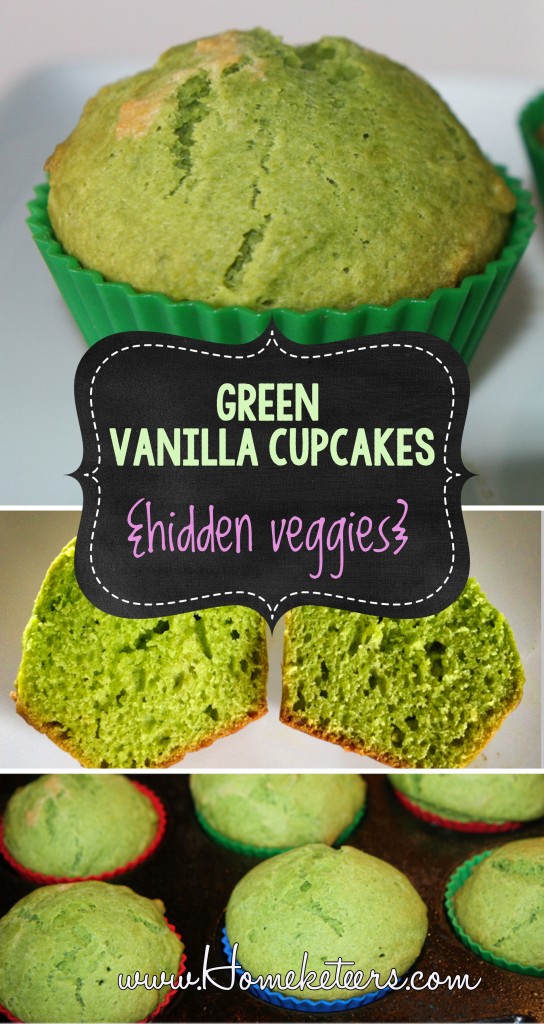 Delicious Dairy Free Green Vanilla Cupcakes {Hidden Veggies} St. Patrick's Day