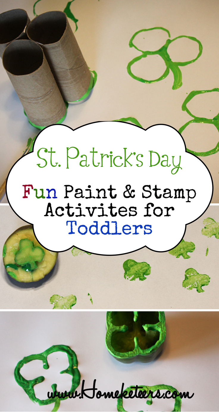 DIY St. Patrick's Day Fun Toddler Painting Activities 