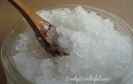 Homemade Coconut Salt Scrub