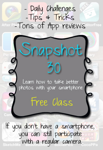 Snapshot 30 {Free class} Sign Up Now!