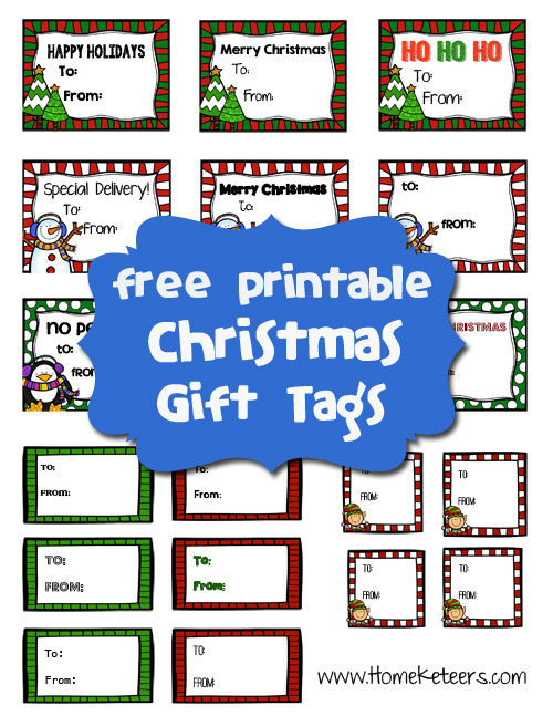 Free Christmas Gift Tag Printables