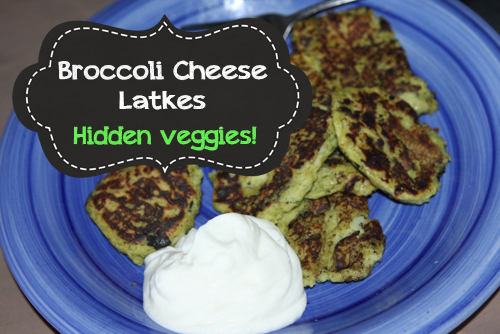 Broccoli Cheese Latkes Recipe