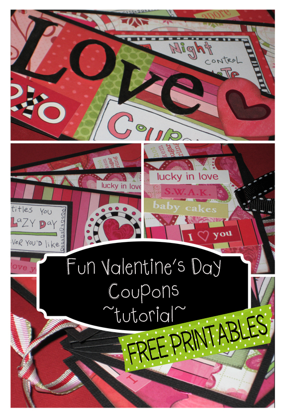 Fun Valentine’s Coupons {Paper Craft Tutorial} FREE printables