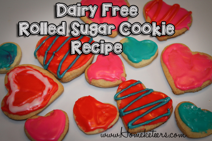Dairy Free Rolled Sugar Cookies {Valentine’s Day}