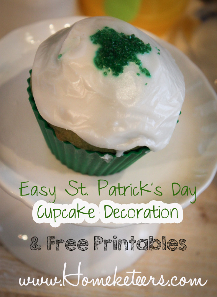 Easy St Patrick’s Day Cupcake Decorating & Free Printables